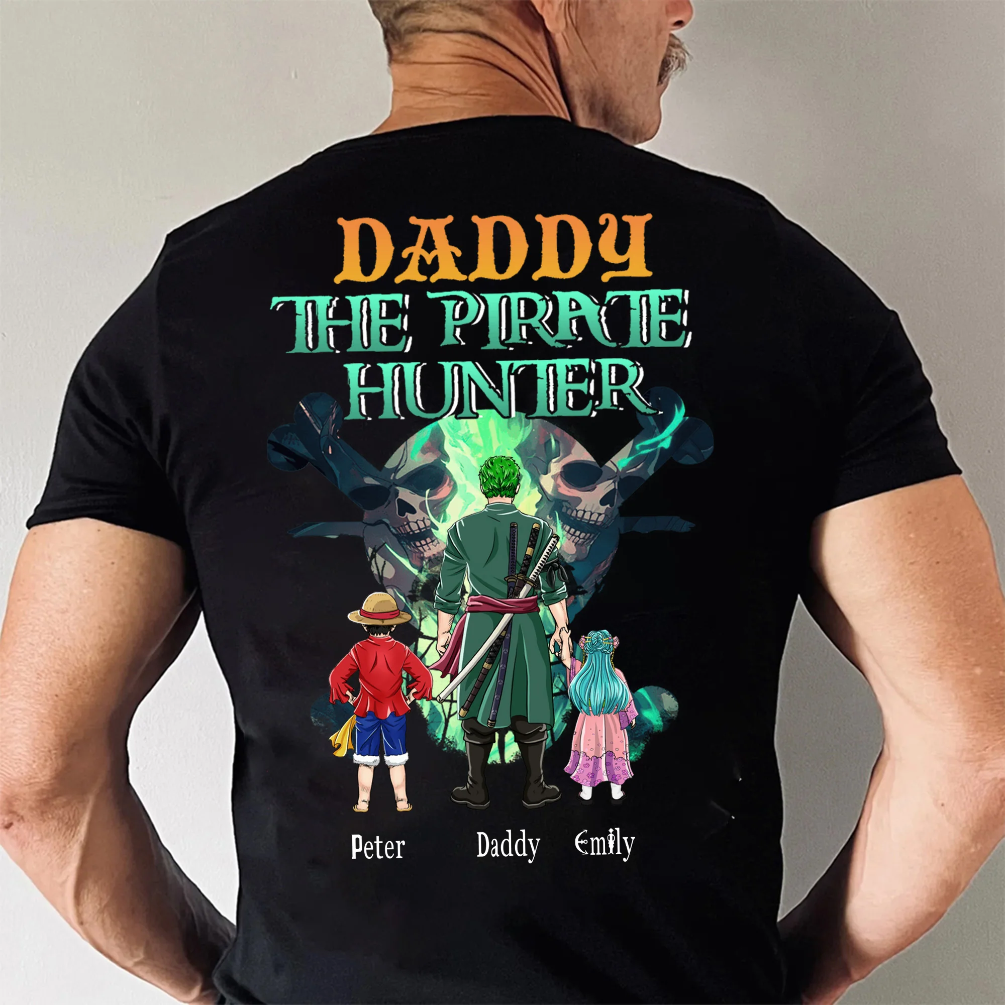OnPi Pirate Adventure Dad The Pirate Hunter - Gift For Father's Day - Personalized Shirt 2 Side - Image 3