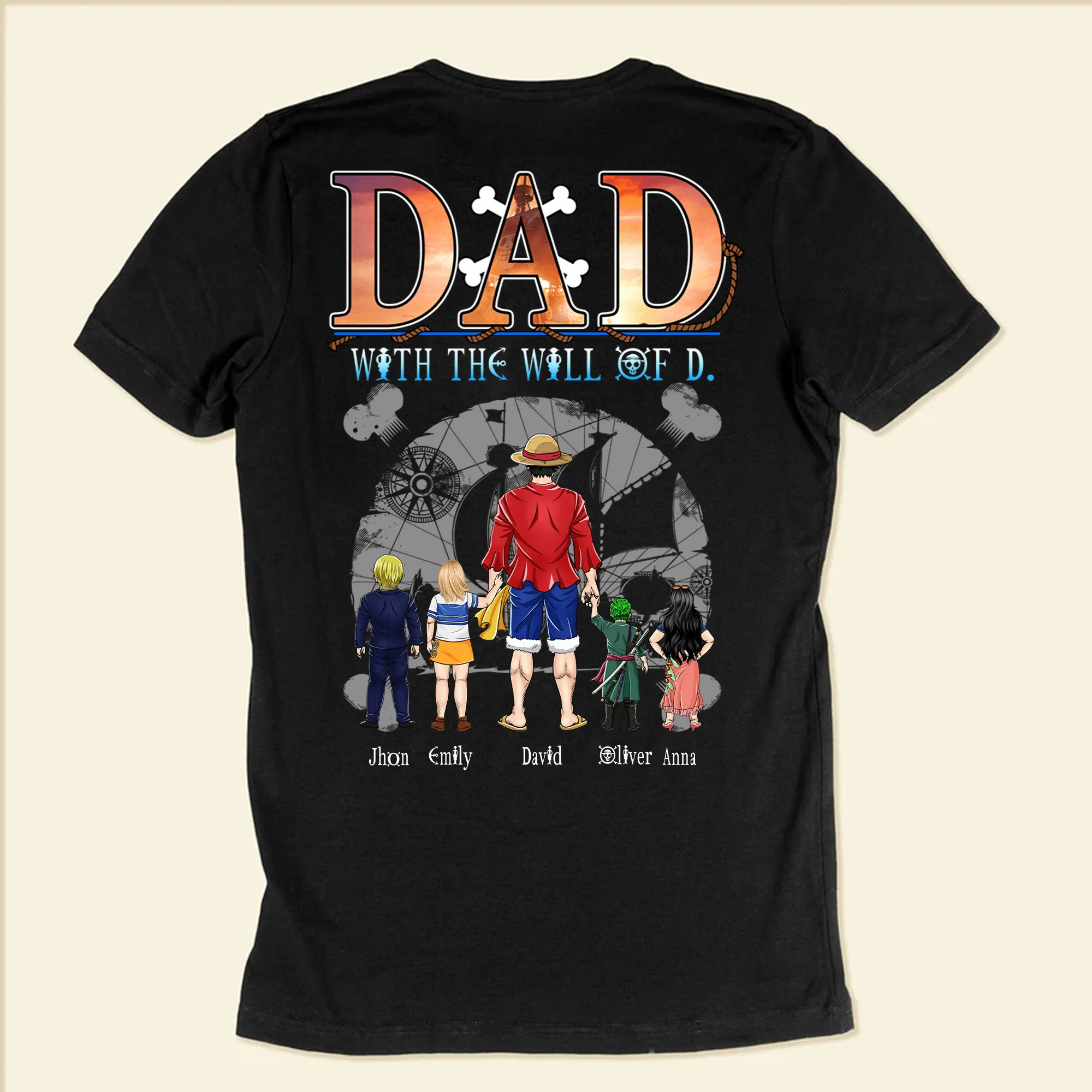 OnPi Pirate Adventure Dad With The Pirate Ship - Gift For Dad - Personalized Shirt 2 Side - Image 6