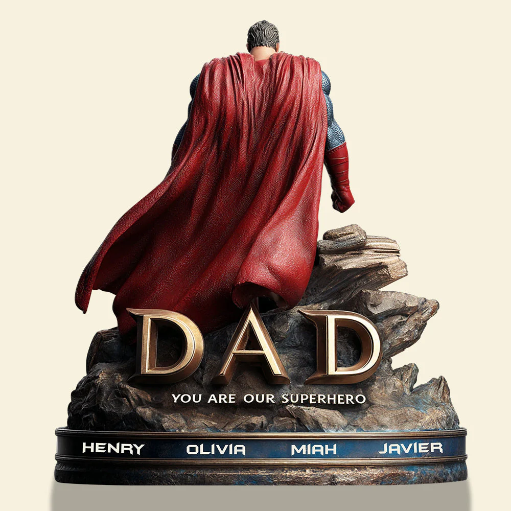 Dad You Are Our Superhero - Personalized Acrylic Plaque - Gift For Dad - Image 2