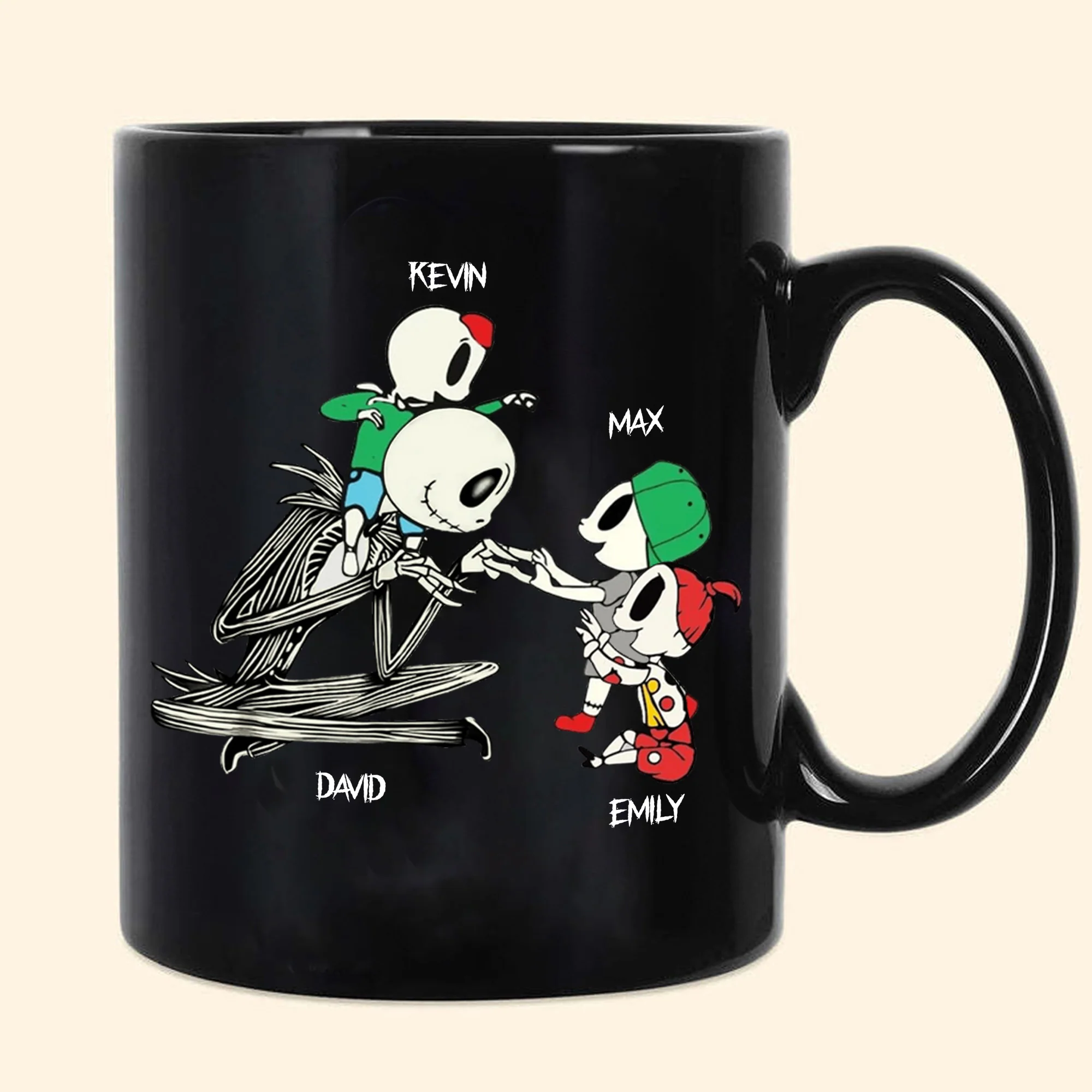 Daddy Parter In Crime - Gift For Dad And Kids - Personalized Black Mug - CL14 NA94 - Image 3