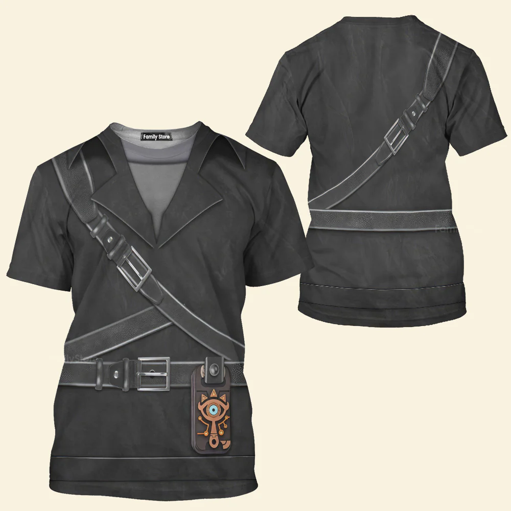 Dark Link Attire Cosplay T-Shirt ZDHS03 - Image 2