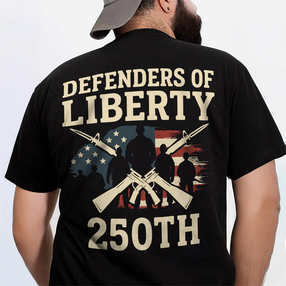 Defenders Of Liberty 250th Anniversary USA Shirt - Gift For Patriotic, Veteran | HN02 - Image 5