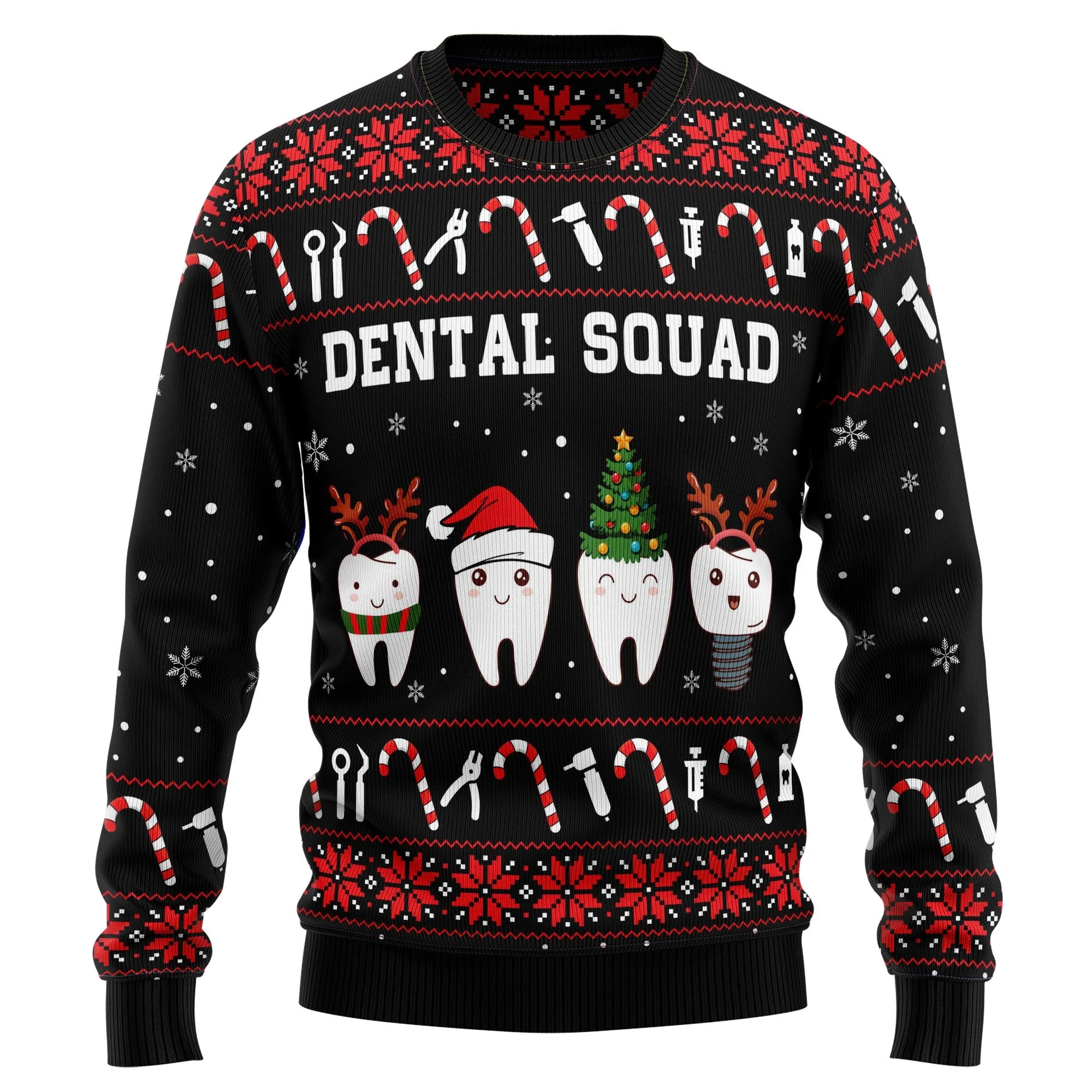 Dental Squad - Funny Ugly Christmas Sweater - Funny Gift For Friend , Family Member