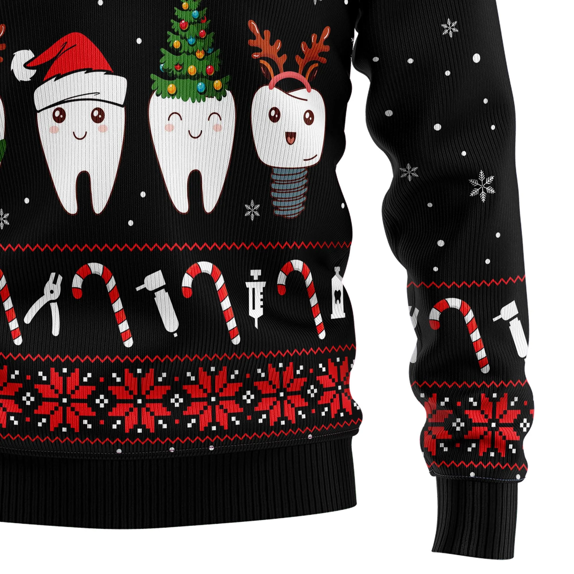 Dental Squad - Funny Ugly Christmas Sweater - Funny Gift For Friend , Family Member - Image 4