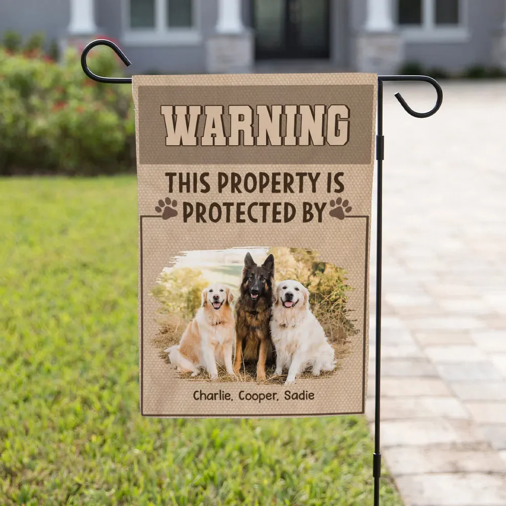 Dog Warning You - Personalized Flag - Gift for Pet Owners, Dog Lovers | CLP15.V3 HH01 - Image 5