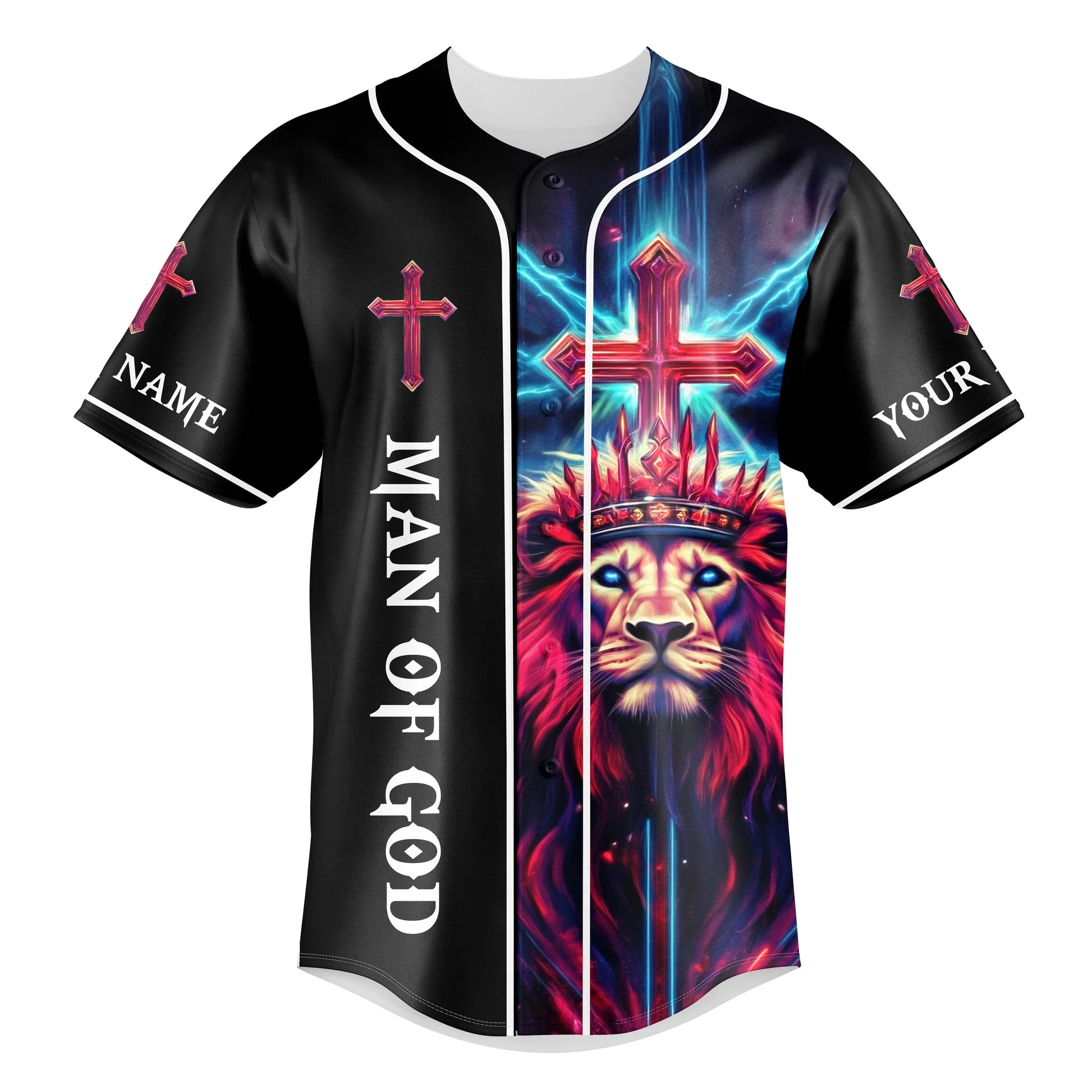 Don't Let Your Fear Decide Your Future Custom Name Baseball Jersey - Christant Gift For Him - Image 2