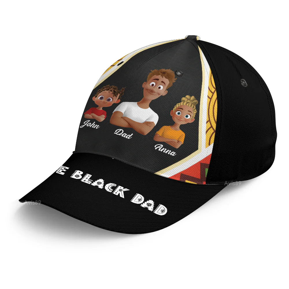 Dope Black Dad - Best Gift For Dad - Personalized Classic Cap | GR29 PT - Image 4