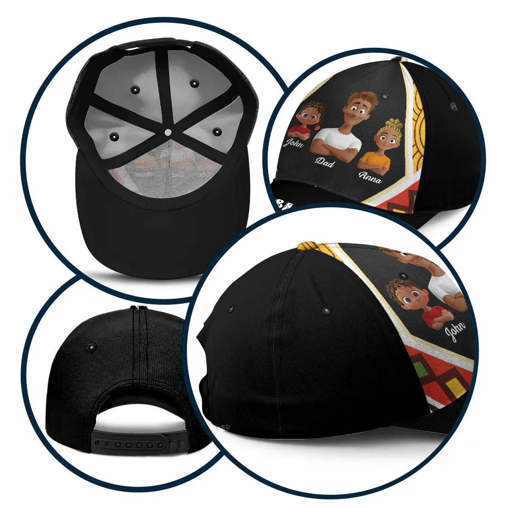 Dope Black Dad - Best Gift For Dad - Personalized Classic Cap | GR29 PT - Image 6