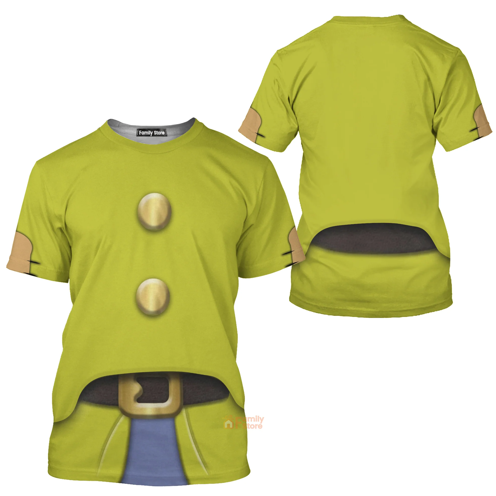 Dopey Snow White Costume T-Shirt For Men - Image 3