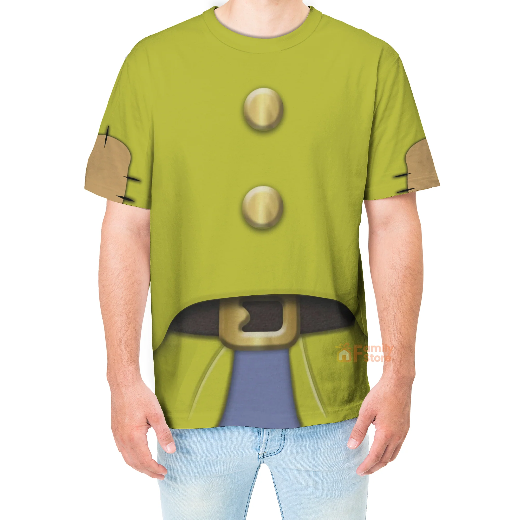 Dopey Snow White Costume T-Shirt For Men - Image 4