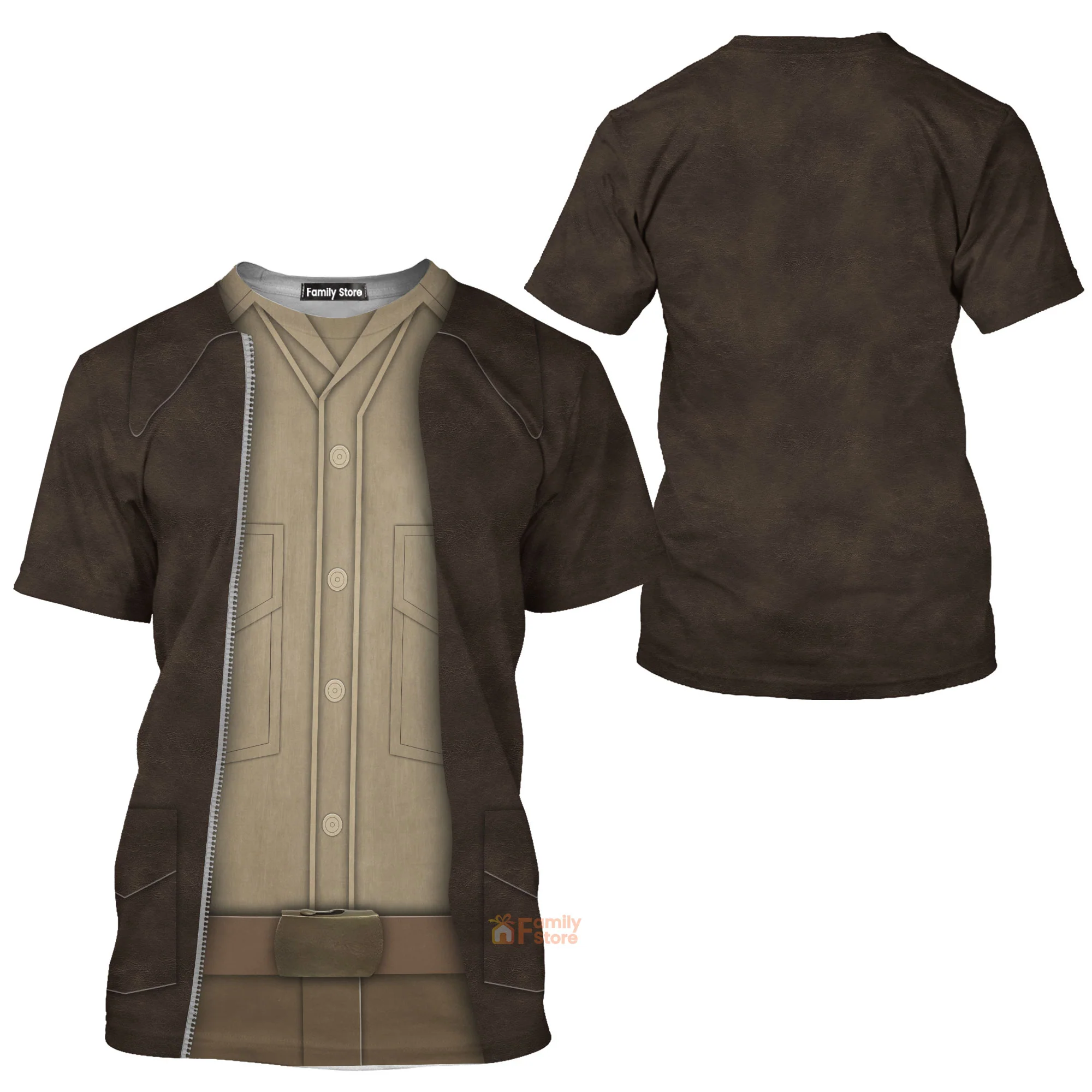 Dr. Henry Walton Jones Indiana Jones Costume T-Shirt - Image 3