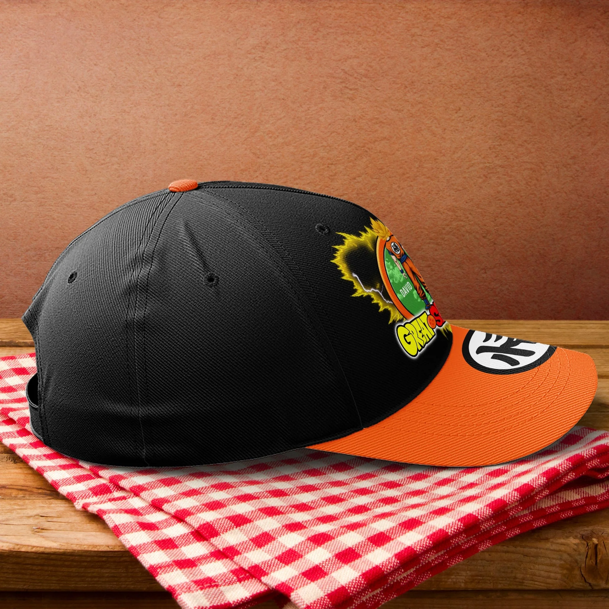 DrBa The Best Saiyanman  - Personalized Classic Cap - Gift For Dad, Husband, Fathers Day - CL03 NA94 - Image 2