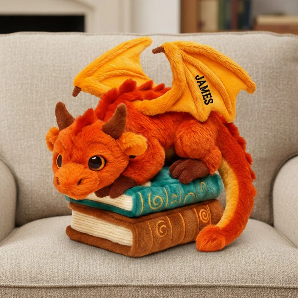 Dragon Book - Personalized Custom Shape Pillow - Gift For Book Lovers, Christmas HH01 - Image 2