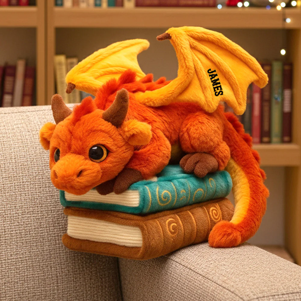 Dragon Book - Personalized Custom Shape Pillow - Gift For Book Lovers, Christmas HH01 - Image 3