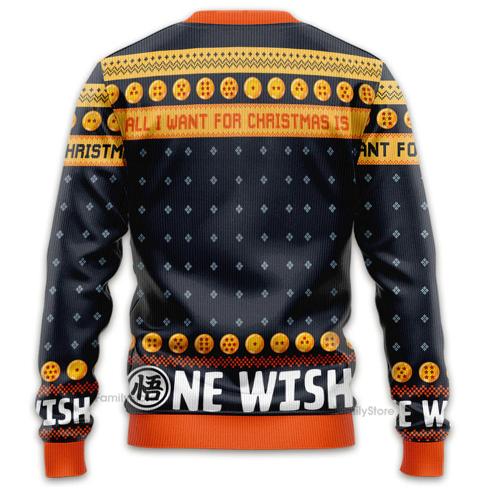 DrBa All I Want For Christmas Is One Wish - Personalized Ugly Sweater | CL03 NL122 - Image 6