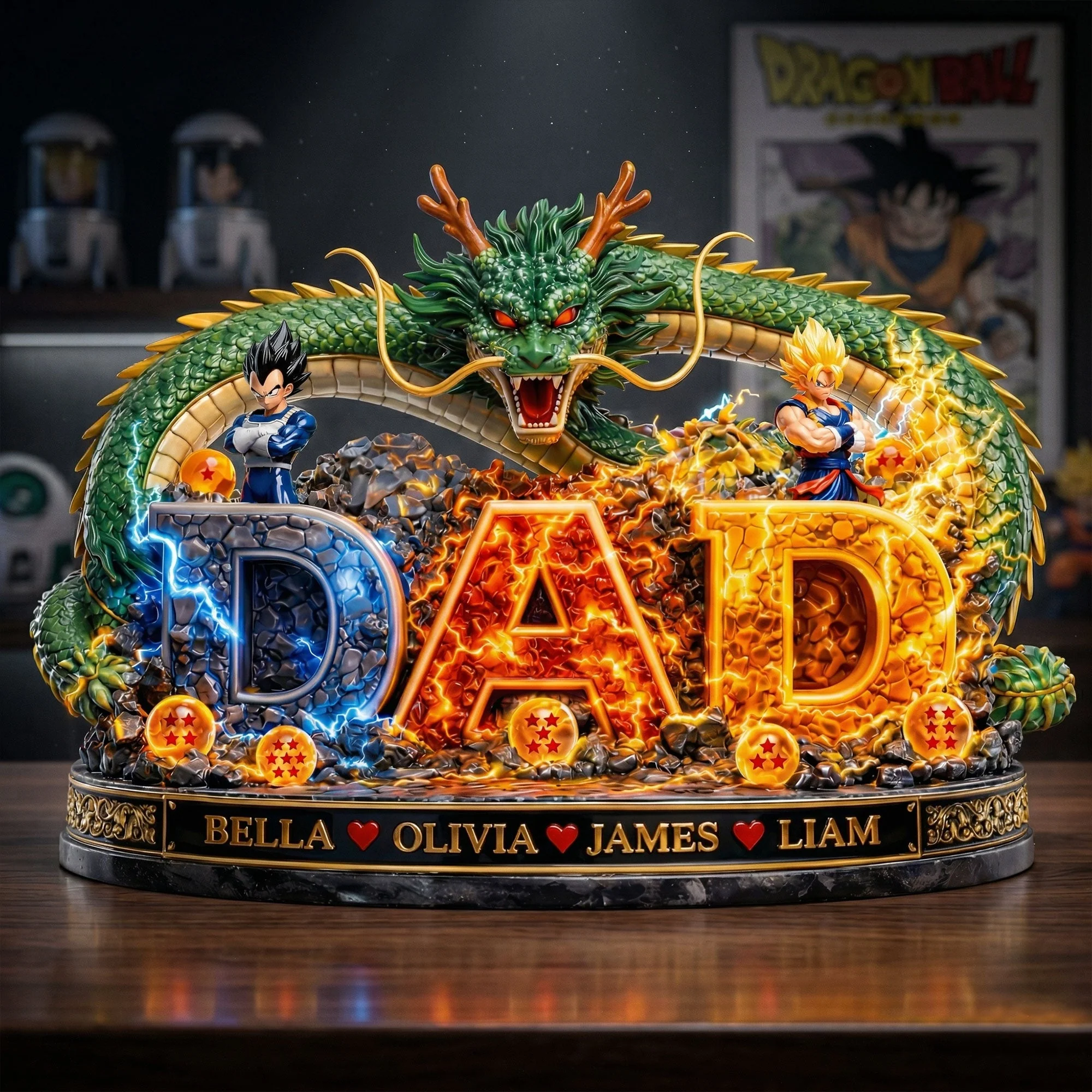 DrBa Best Dad Ever - Personalized Custom Shaped Acrylic Plaque - Gift For Dad, Movie Fans NL122 - Image 2