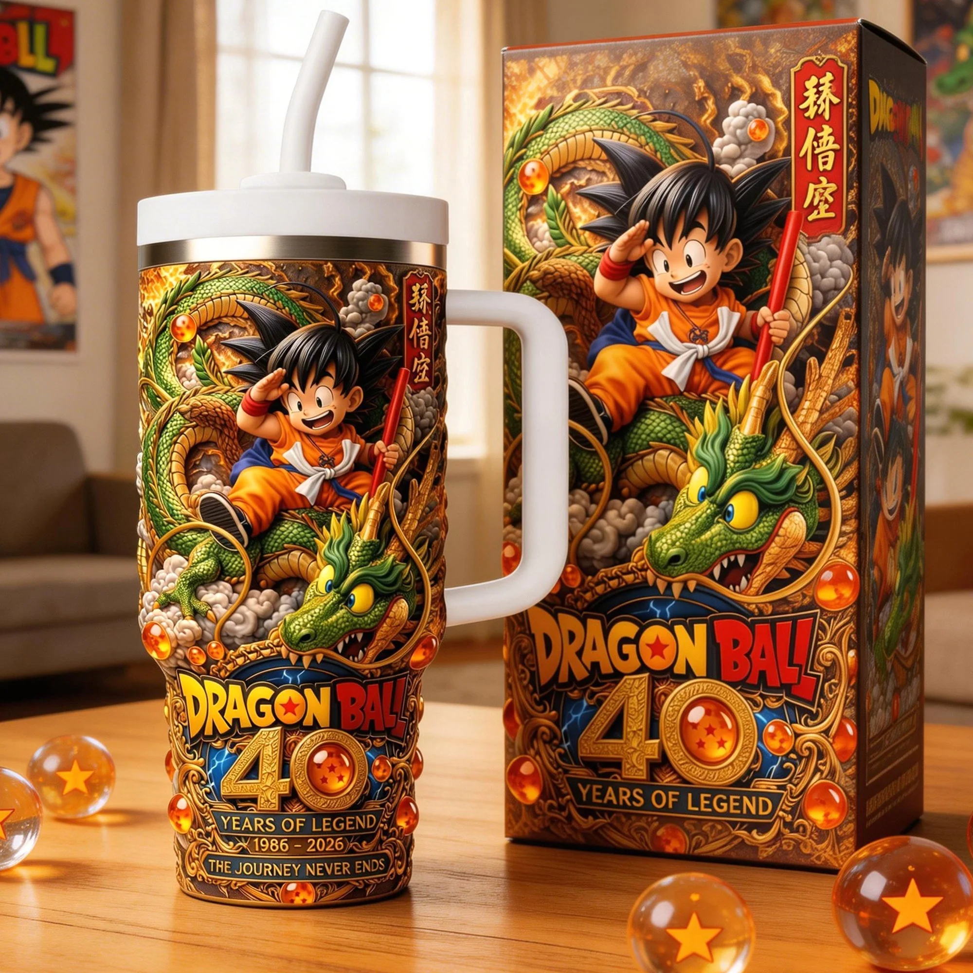 DrBa Celebrate 40 Years Of Legendary Warrior - Personalized Tumbler With Handle - Gift For Movie Fans NL122 - Image 2