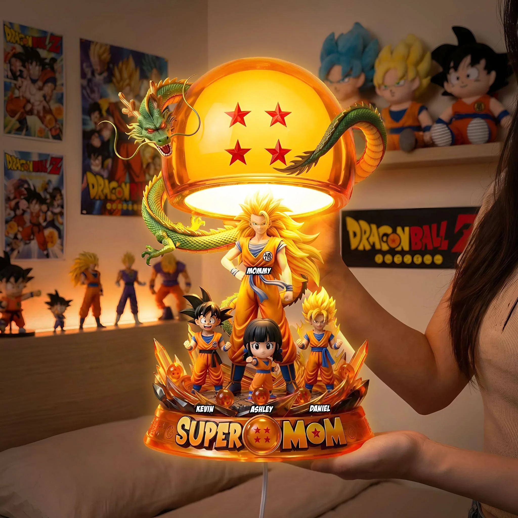 DrBa Super Mom - Personalized Acrylic Light Box - Gift For Mom, Movie Fans NL122 - Image 3