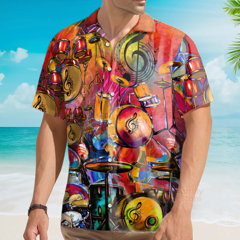 Drum Life Is Better With A Drummer - Hawaiian Shirt - Image 4