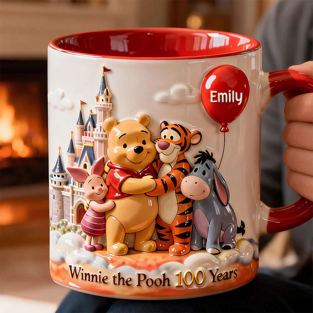 DSNY 100th Anniversary Honey Bear With Friends - Personalized Accent Mug - Gift For Fan Movies HH01