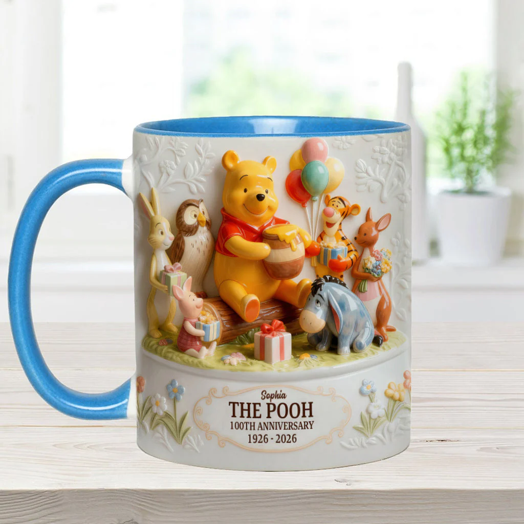 DSNY 100th Anniversary Honey Bear With Friends - Personalized Accent Mug - Gift For Fan Movies HH01 - Image 6