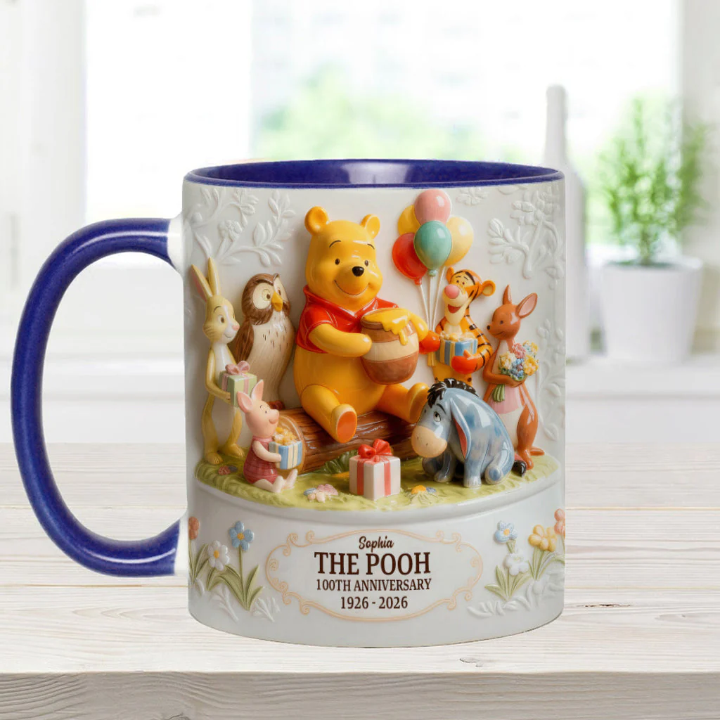 DSNY 100th Anniversary Honey Bear With Friends - Personalized Accent Mug - Gift For Fan Movies HH01 - Image 7