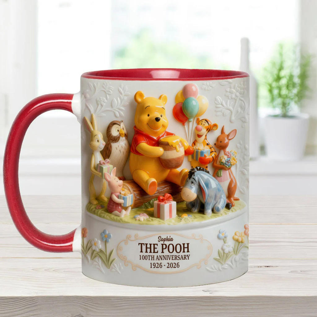 DSNY 100th Anniversary Honey Bear With Friends - Personalized Accent Mug - Gift For Fan Movies HH01 - Image 9