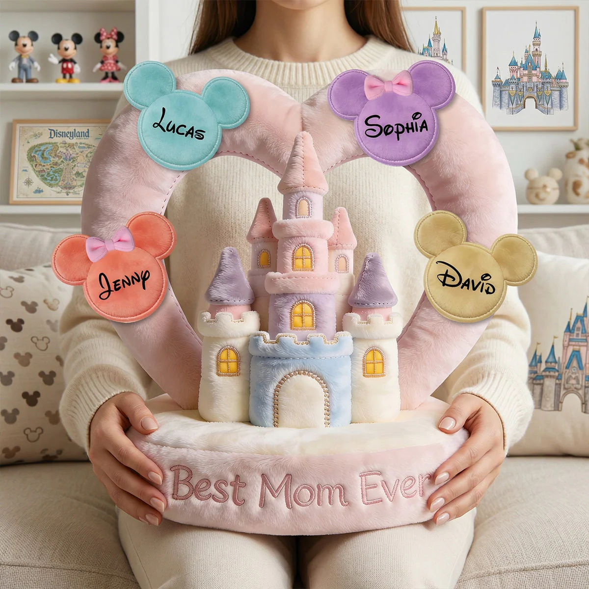 DSNY Best Mom Ever - Personalized Custom Shaped Pillow - Gift For Mom NL122