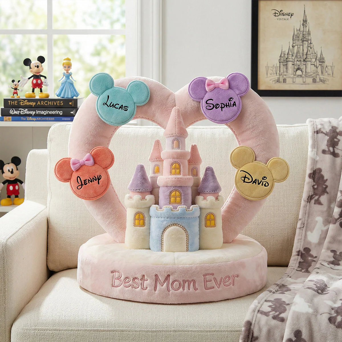 DSNY Best Mom Ever - Personalized Custom Shaped Pillow - Gift For Mom NL122 - Image 3