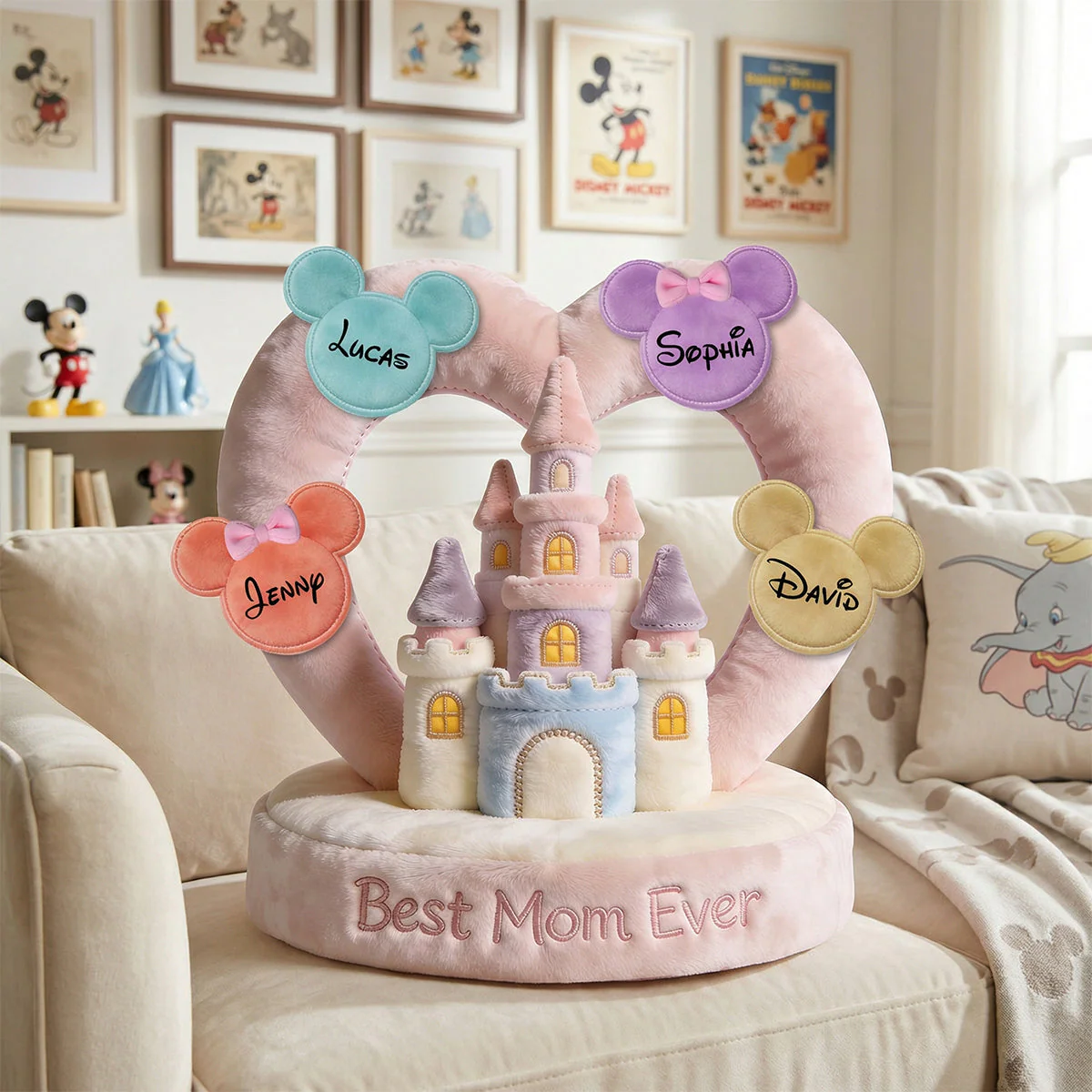 DSNY Best Mom Ever - Personalized Custom Shaped Pillow - Gift For Mom NL122 - Image 4