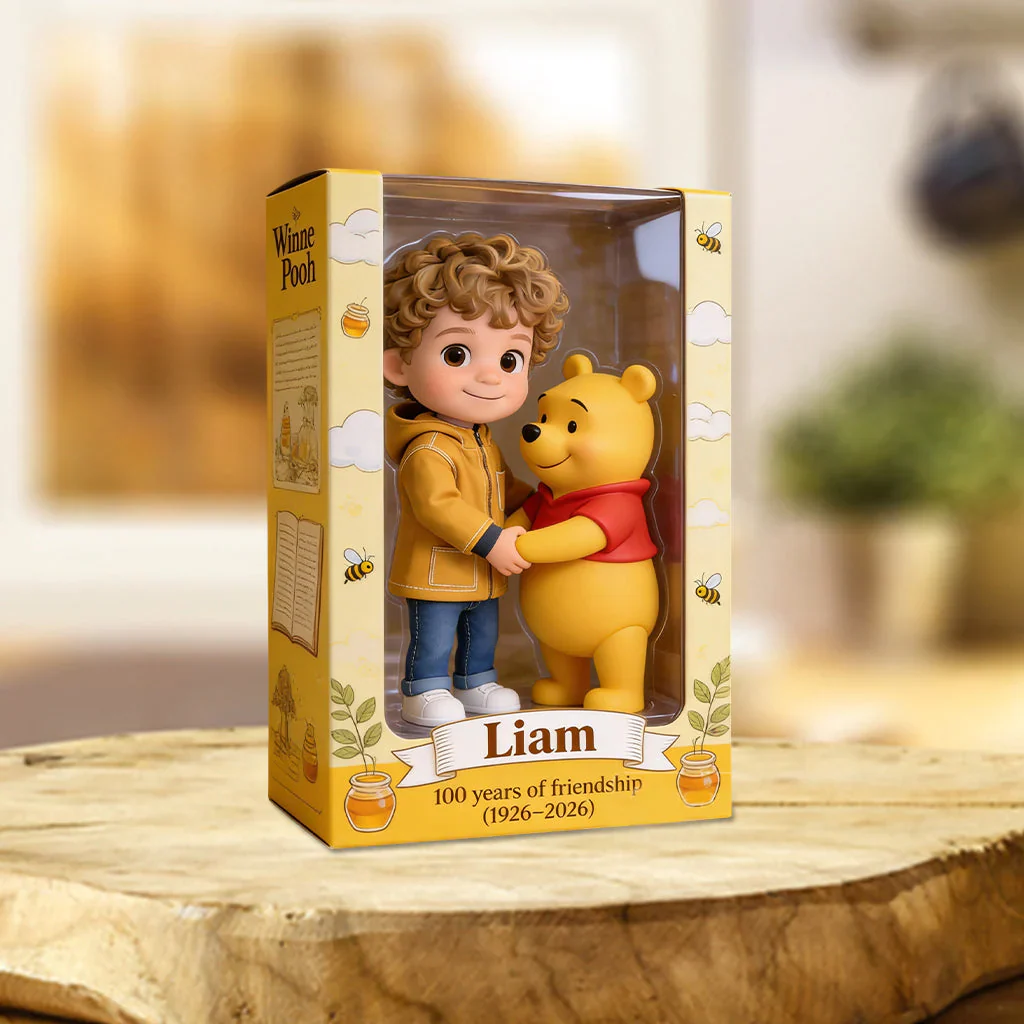 DSNY Honey Bear 100 Years Of Friendship - Personalized Acrylic Plaque - Gift For Fans Movies HH01 - Image 2