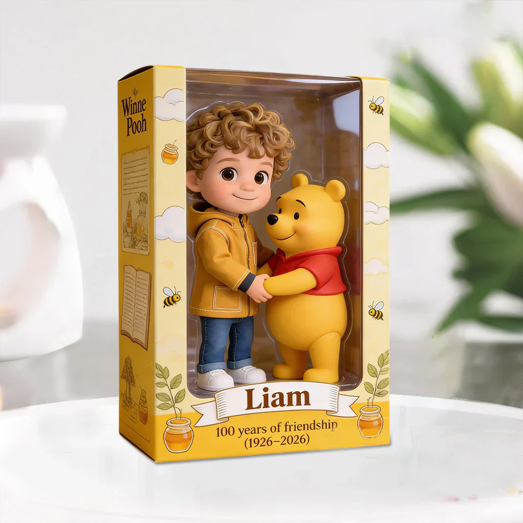 DSNY Honey Bear 100 Years Of Friendship - Personalized Acrylic Plaque - Gift For Fans Movies HH01 - Image 3