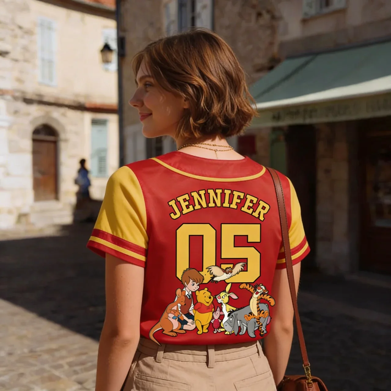 DSNY Honey Bear 100 Years Of Friendship - Personalized Baseball Jersey For Kids, Youth, Adult - Gift For Movie Fans, Family Matching - Image 4
