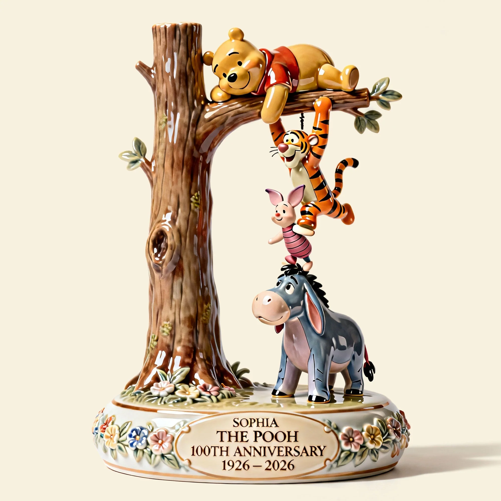 DSNY Honey Bear 100 Years Of Friendship - Personalized Custom Shaped Acrylic Plaque - Anniversary Gift For Movie Fans NL122 - Image 2