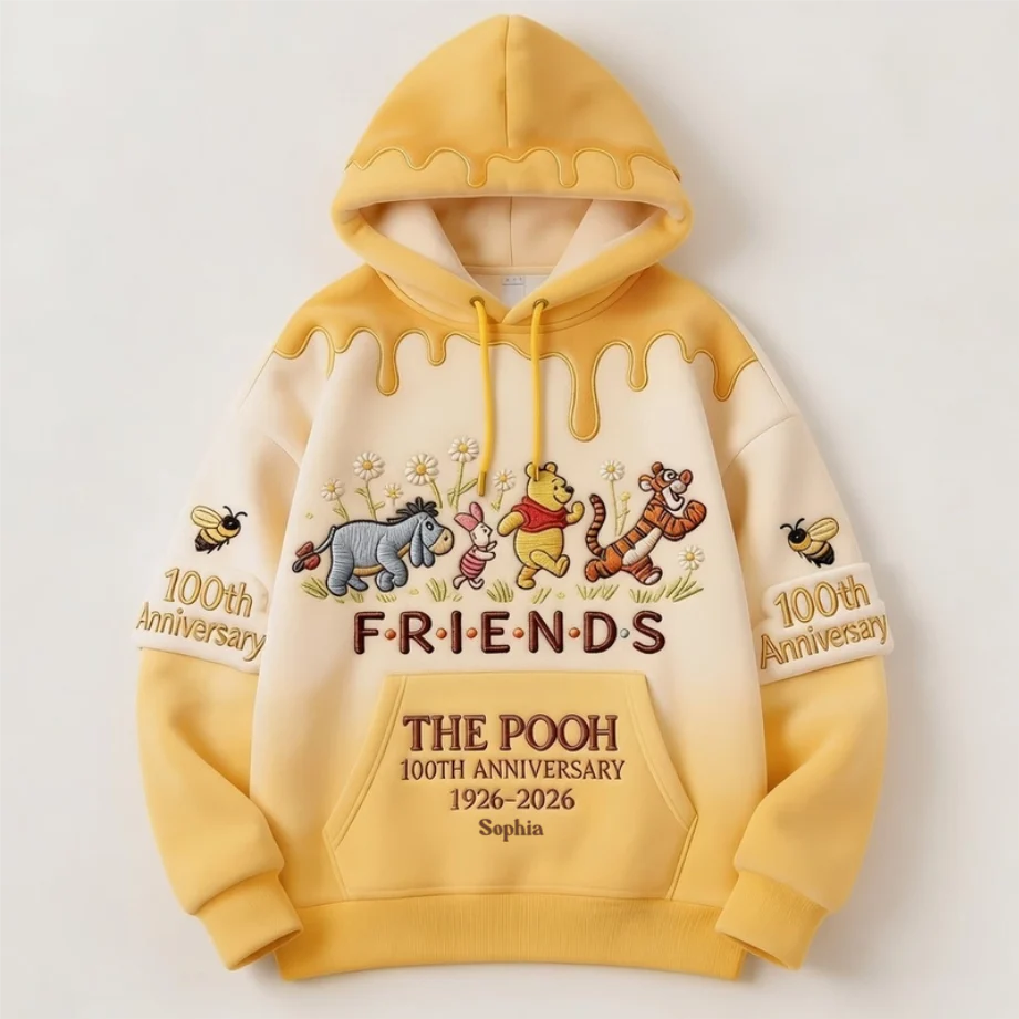 DSNY Honey Bear 100 Years Of Friendship Together - Personalized All Over Shirt - Anniversary Gift For Movie Fans NL122 - Image 5