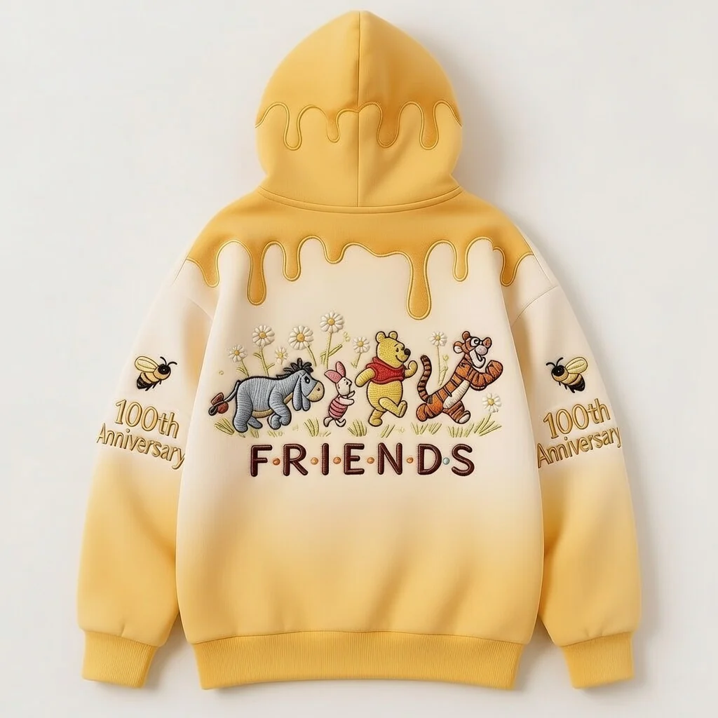 DSNY Honey Bear 100 Years Of Friendship Together - Personalized All Over Shirt - Anniversary Gift For Movie Fans NL122 - Image 7
