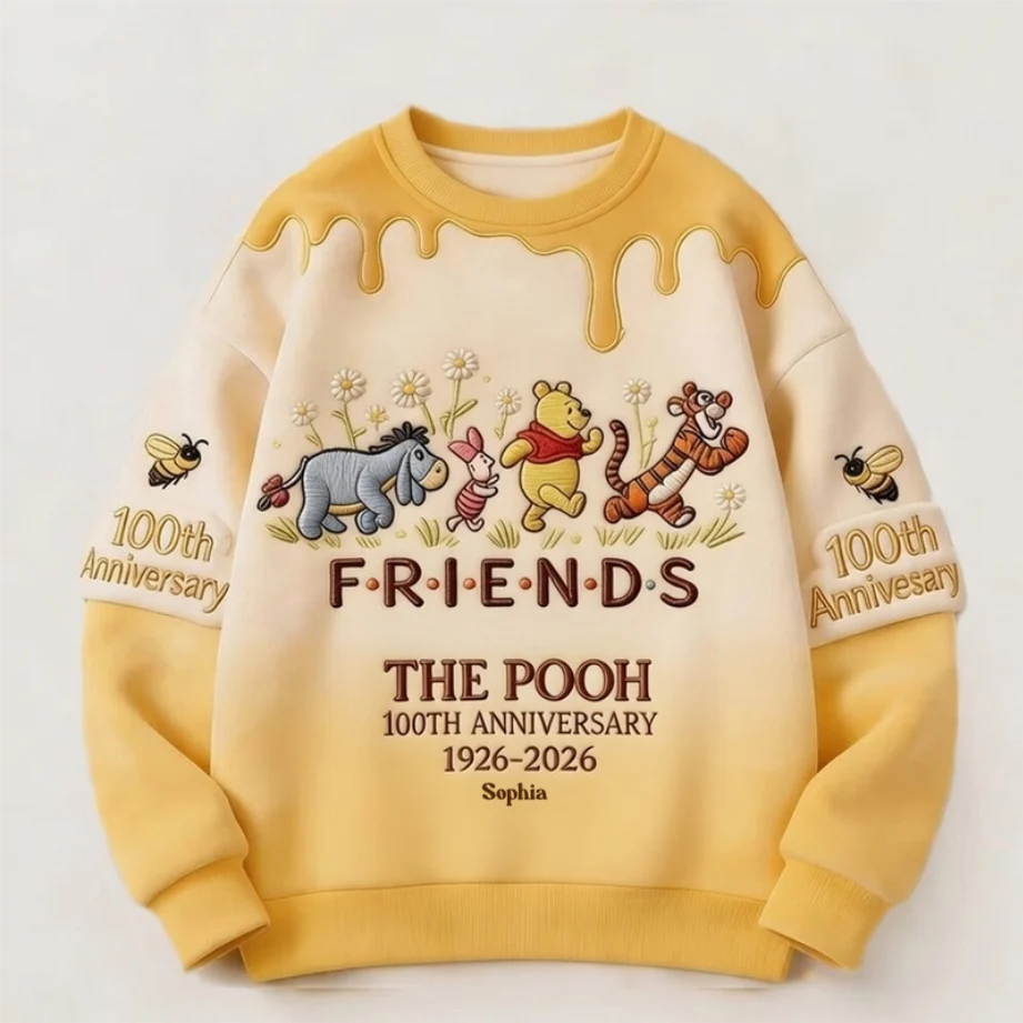 DSNY Honey Bear 100 Years Of Friendship Together - Personalized All Over Shirt - Anniversary Gift For Movie Fans NL122 - Image 8