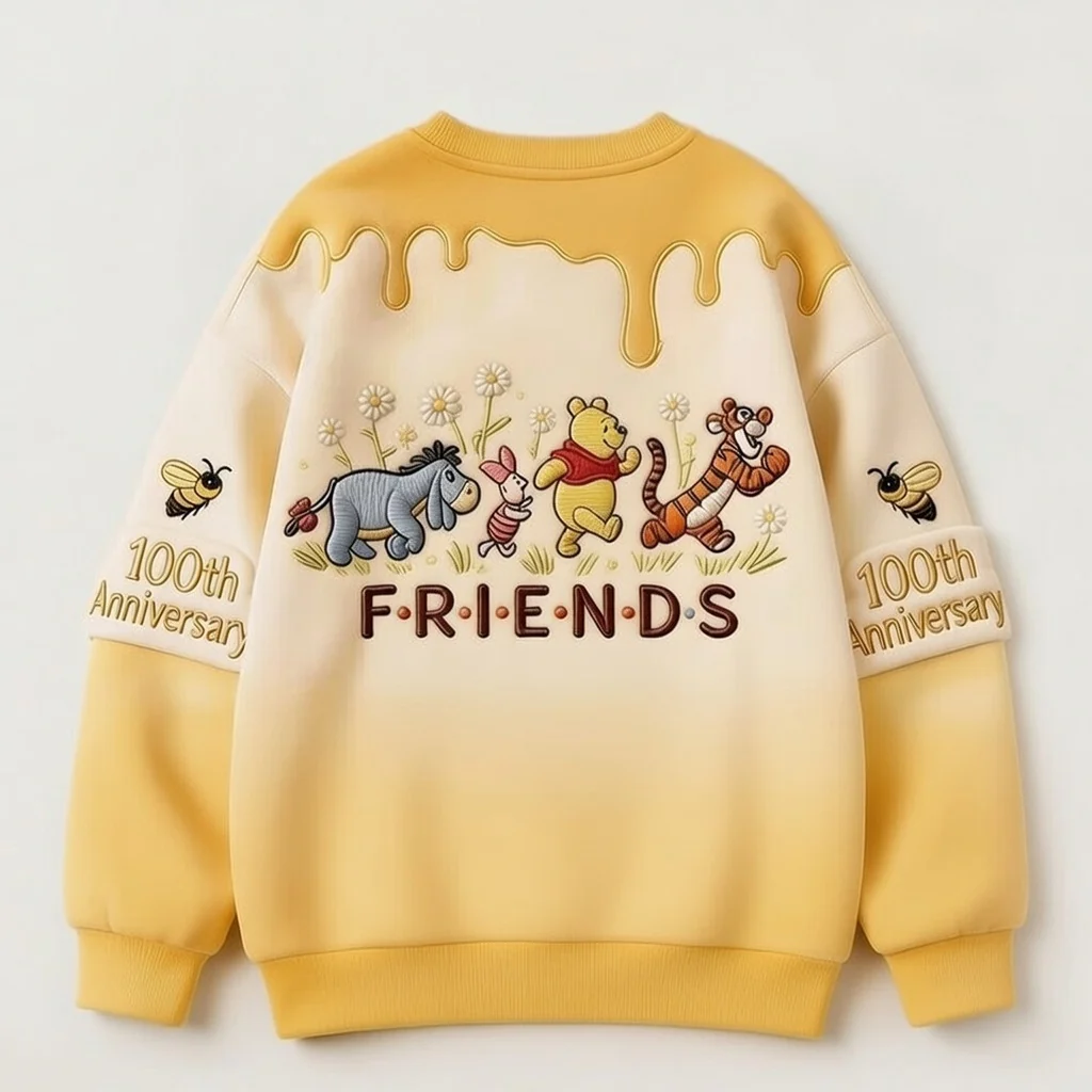 DSNY Honey Bear 100 Years Of Friendship Together - Personalized All Over Shirt - Anniversary Gift For Movie Fans NL122 - Image 9