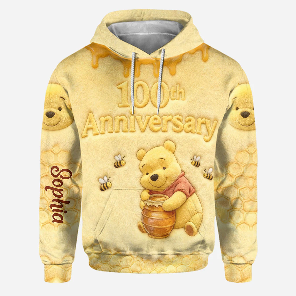 DSNY Honey Bear 100 Years Of Wonder - Personalized Hoodie And Leggings - Gift For Her, Movie Fans NL122 - Image 5