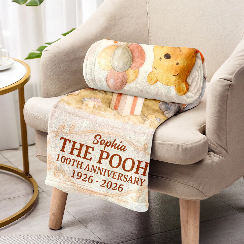 DSNY Honey Bear 100th Anniversary - Personalized Blanket - Gift For Movie Fans NL122 - Image 3