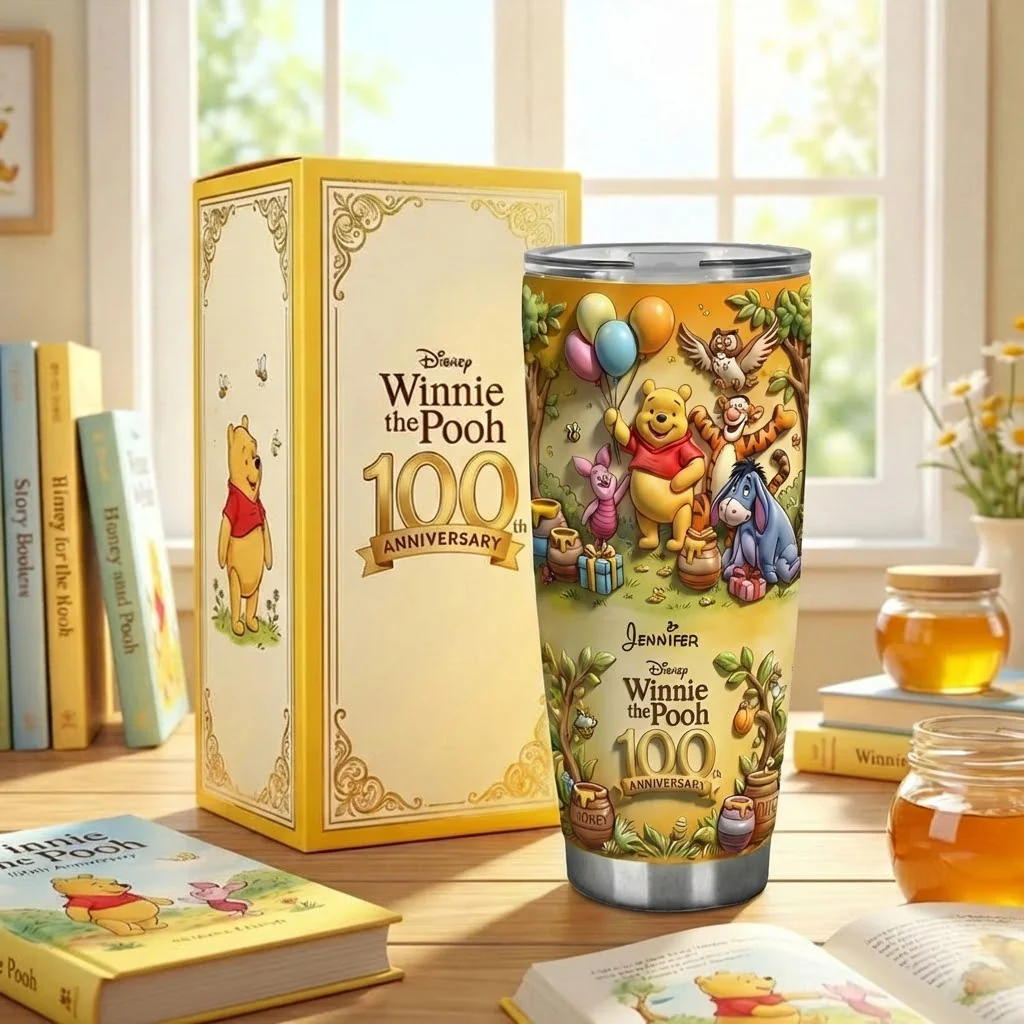 DSNY Honey Bear 100th Anniversary - Personalized Tumbler - Gift For Movie Fans NL122 - Image 4