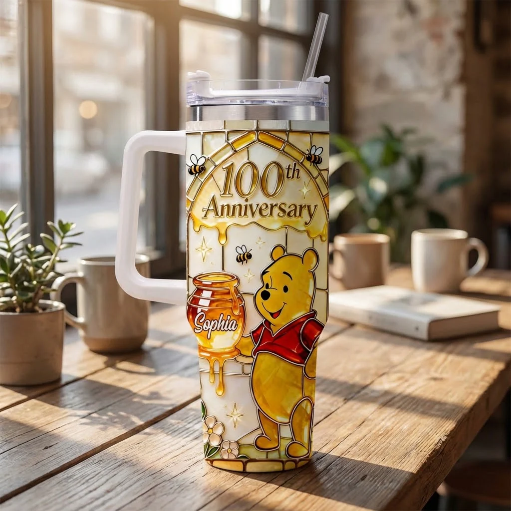DSNY Honey Bear Celebrate 100th Anniversary - Personalized Tumbler - Gift For Movie Fans NL122 - Image 4