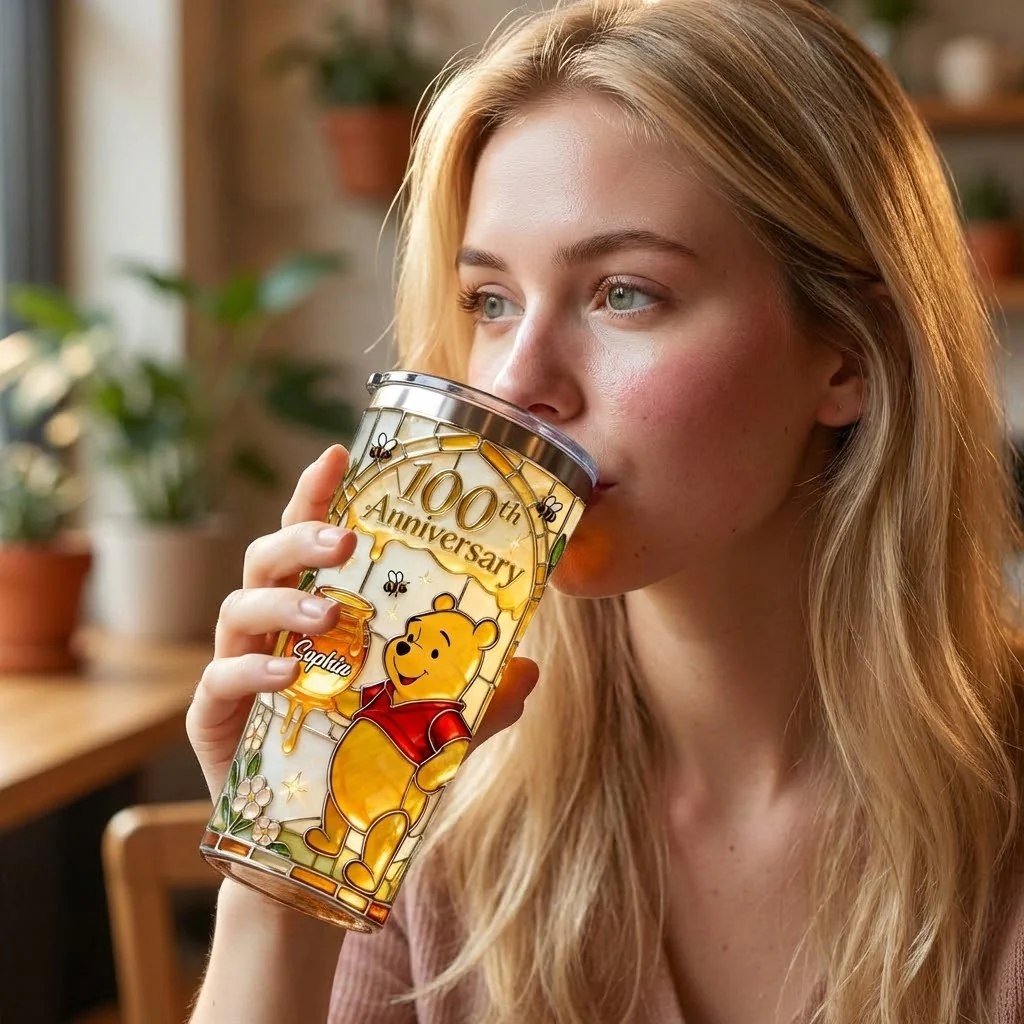 DSNY Honey Bear Celebrate 100th Anniversary - Personalized Tumbler - Gift For Movie Fans NL122 - Image 5