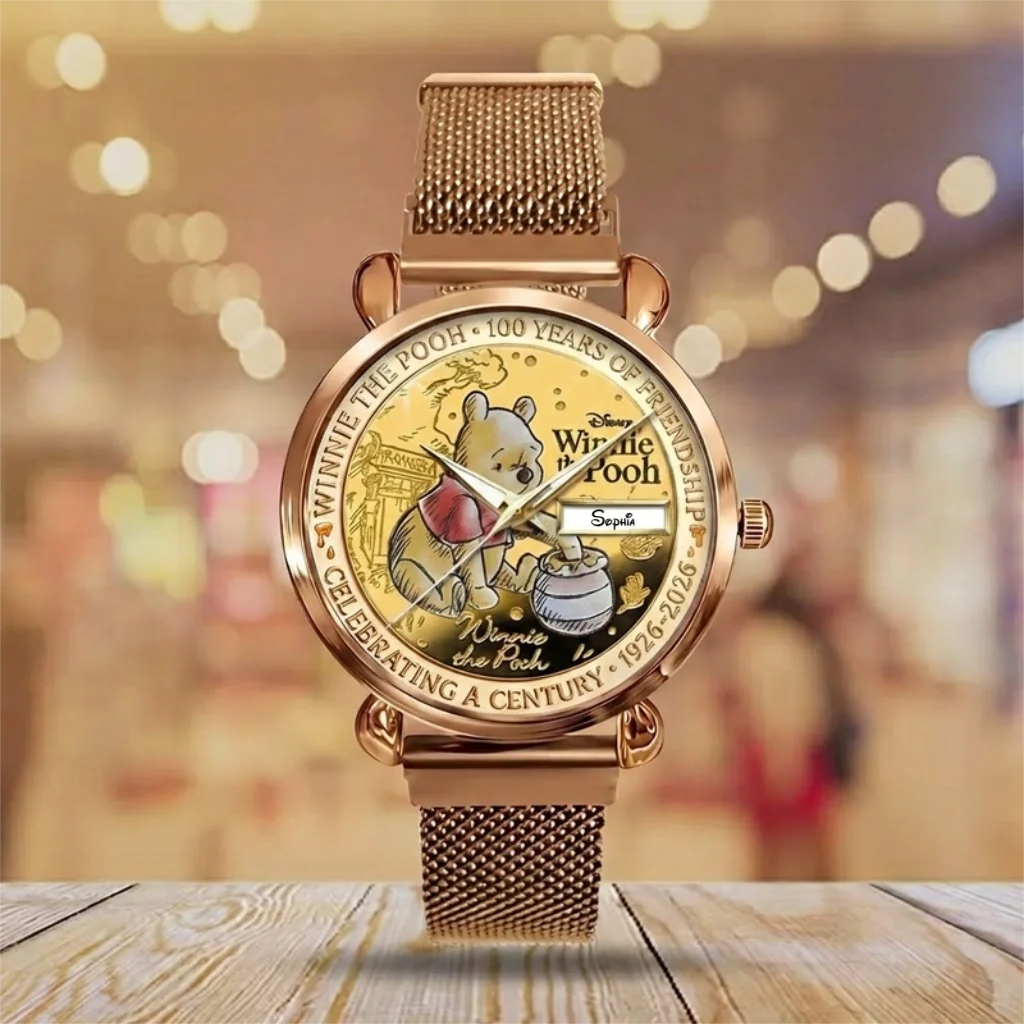 DSNY Honey Bear 100th Annivesary - Personalized Woman Hand Watch - Gift For Fan Movies HH01 - Image 2
