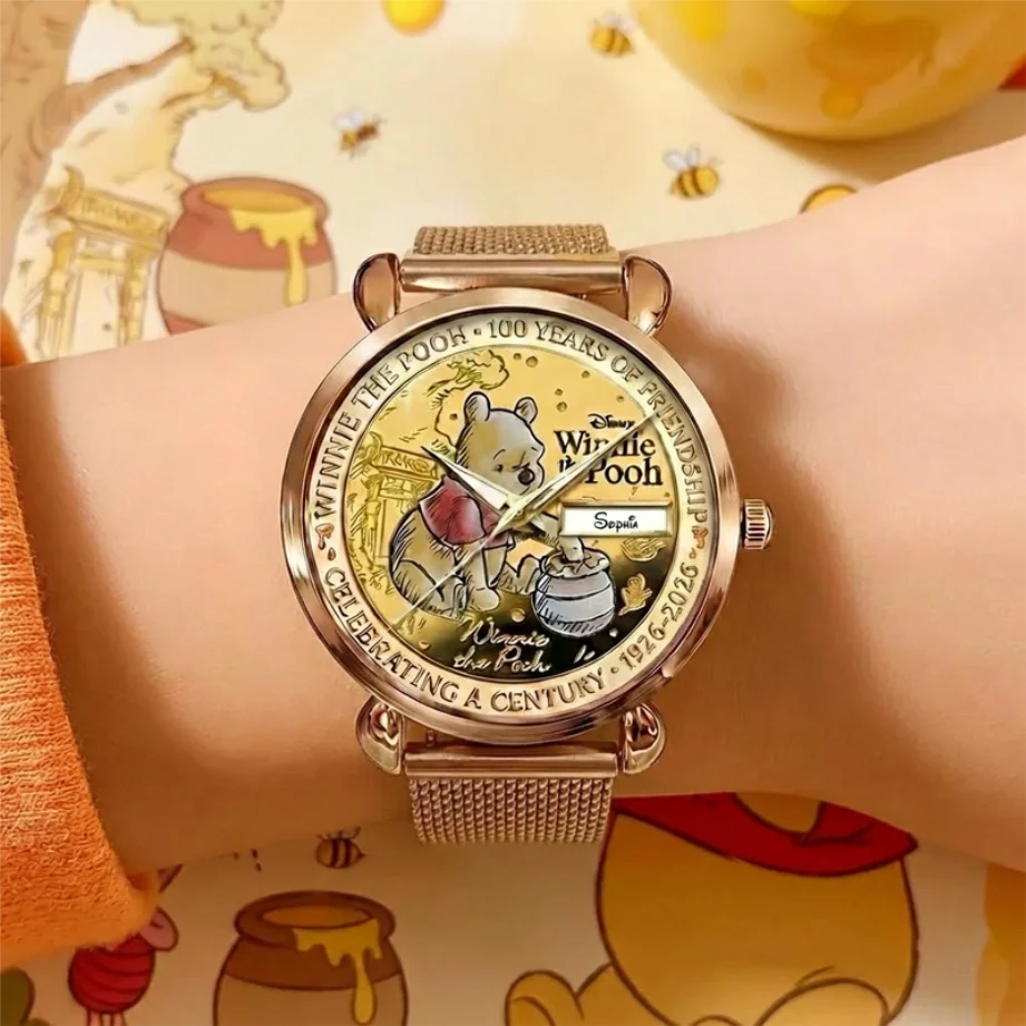DSNY Honey Bear 100th Annivesary - Personalized Woman Hand Watch - Gift For Fan Movies HH01 - Image 3