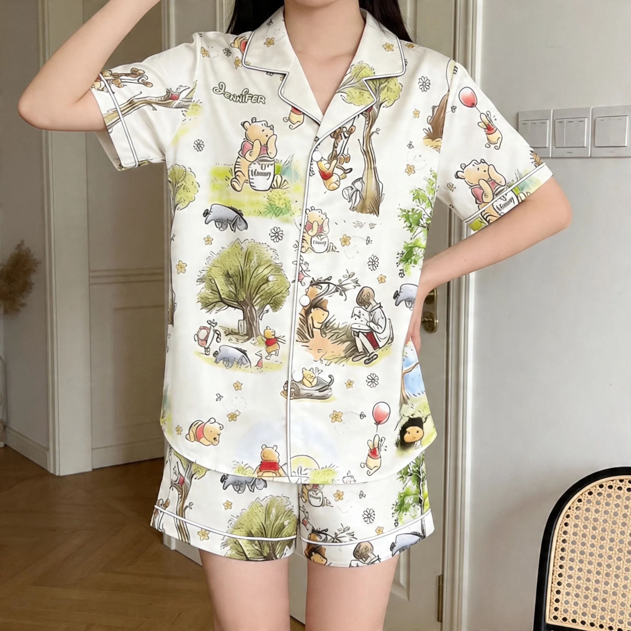 DSNY Honey Bear And Friends - Personalized Short Pajama Set - Gift For Mother's Day, Movie Fans NL122 - Image 2