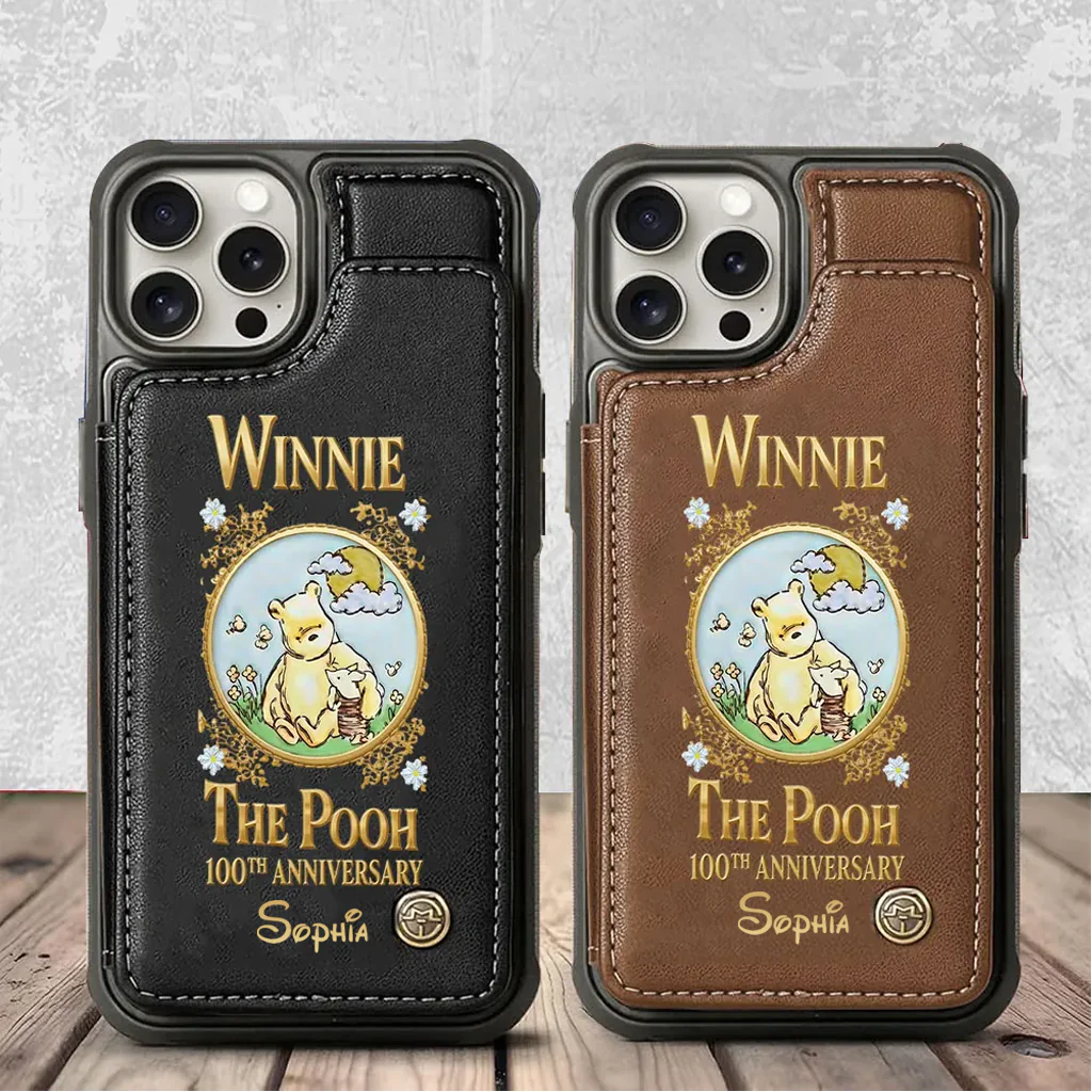 DSNY Honey Bear Anniversary 100 Years Of Friendship - Personalized Wallet Phone Case - Gift For Movie Fans HH01