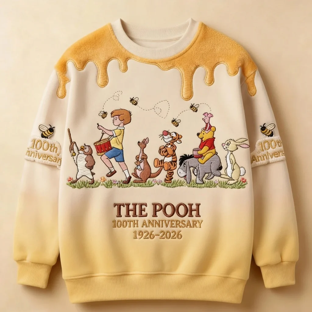 DSNY Honey Bear Celebrate 100 Years Of Friendship - Personalized All Over Shirt - Anniversary Gift For Movie Fans NL122 - Image 6