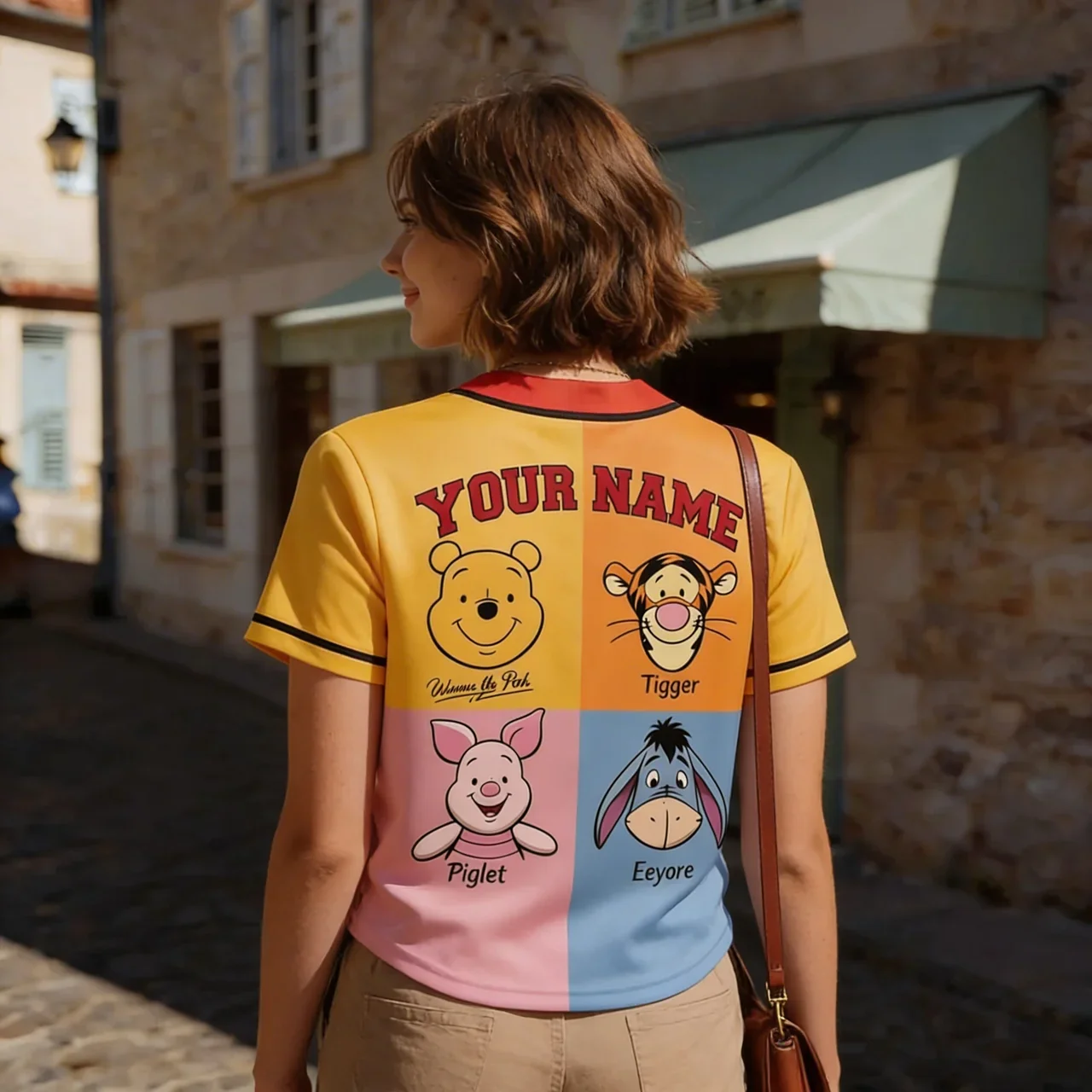 DSNY Honey Bear Celebrate 100 Years Of Friendship - Personalized Baseball Jersey For Kids, Adult - Gift For Movie Fans HH01 - Image 3