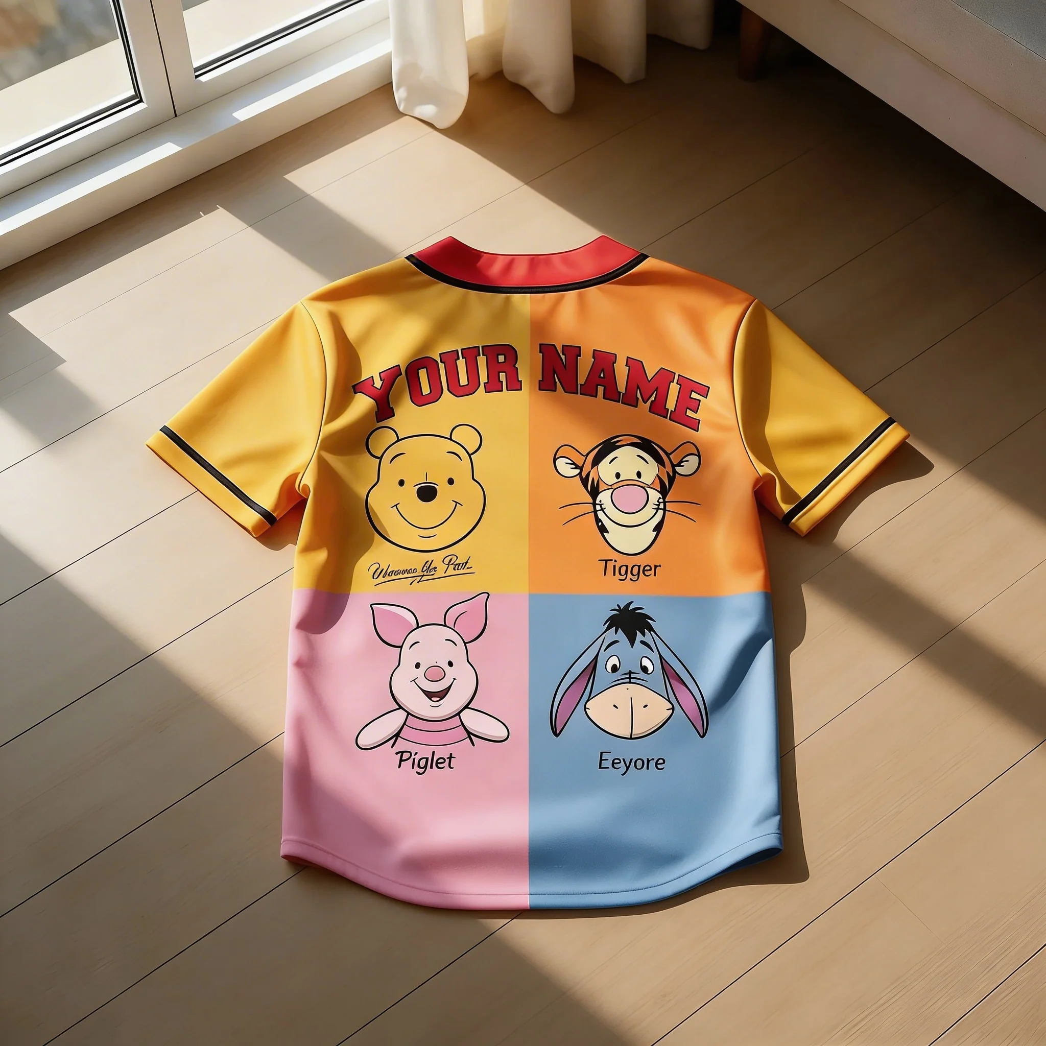 DSNY Honey Bear Celebrate 100 Years Of Friendship - Personalized Baseball Jersey For Kids, Adult - Gift For Movie Fans NL122 - Image 4